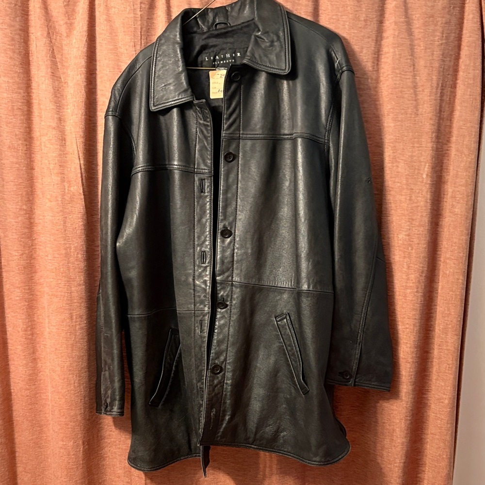 Element Black Leather Jacket